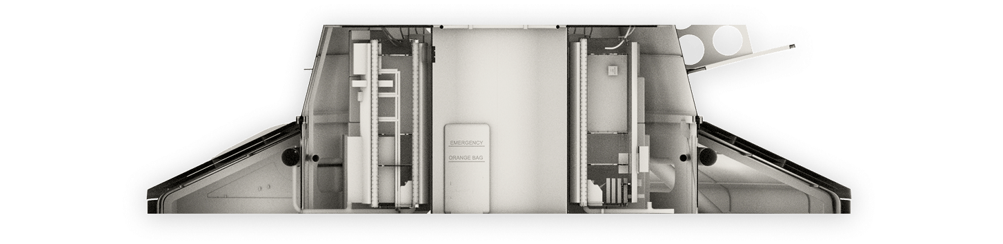 Cross-section of modern industrial equipment