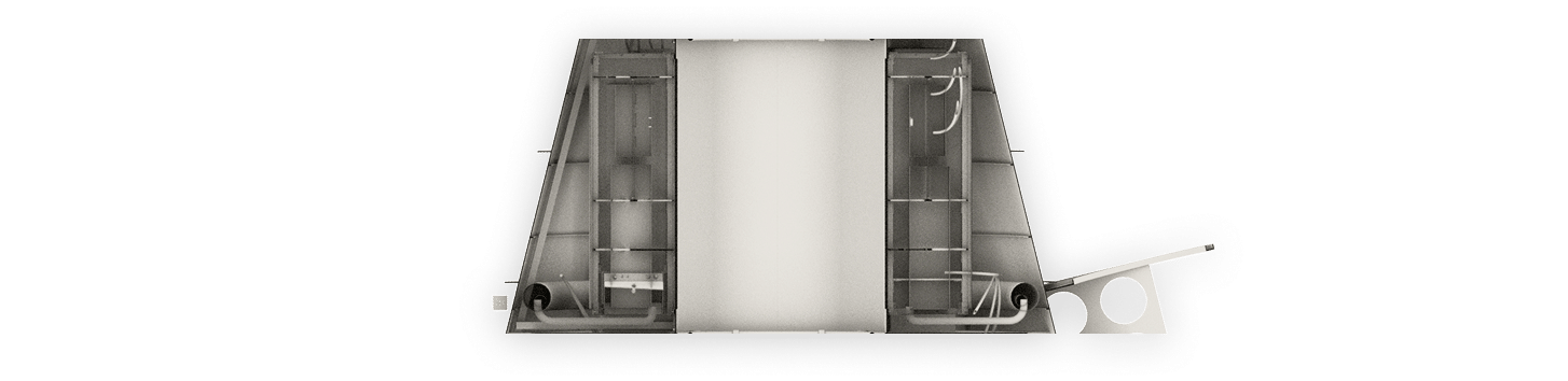 Detailed blueprint of industrial machine parts
