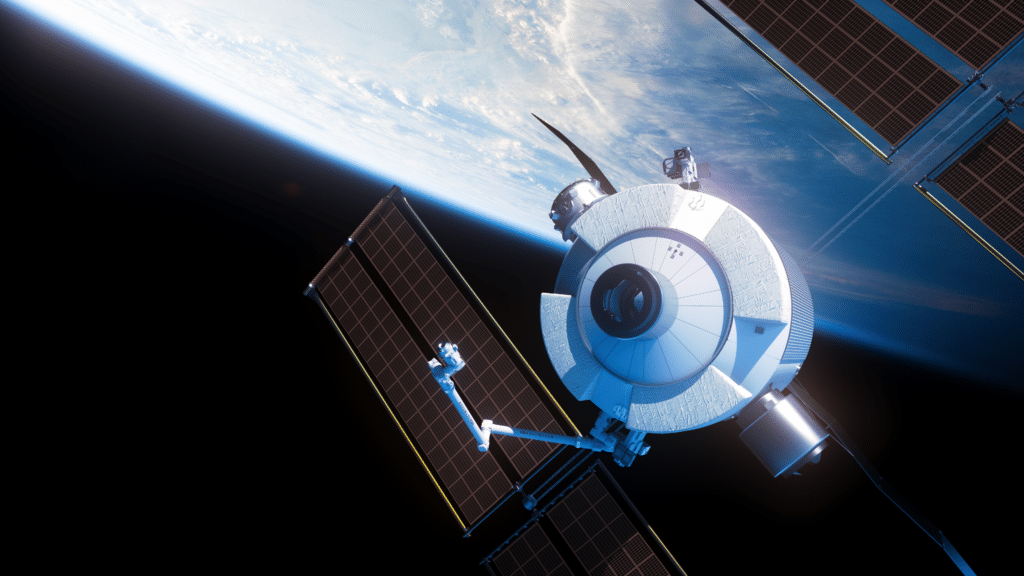 Starlab space station in space above the Earth